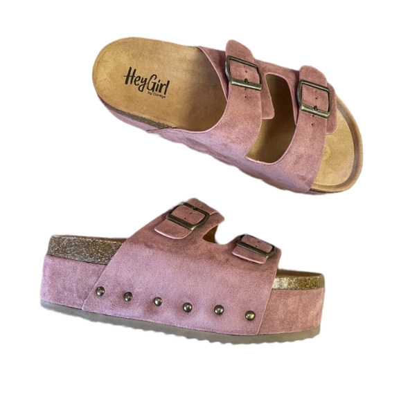 Corky's Wannabe Pink Platform Sandals - Picture 4 of 4